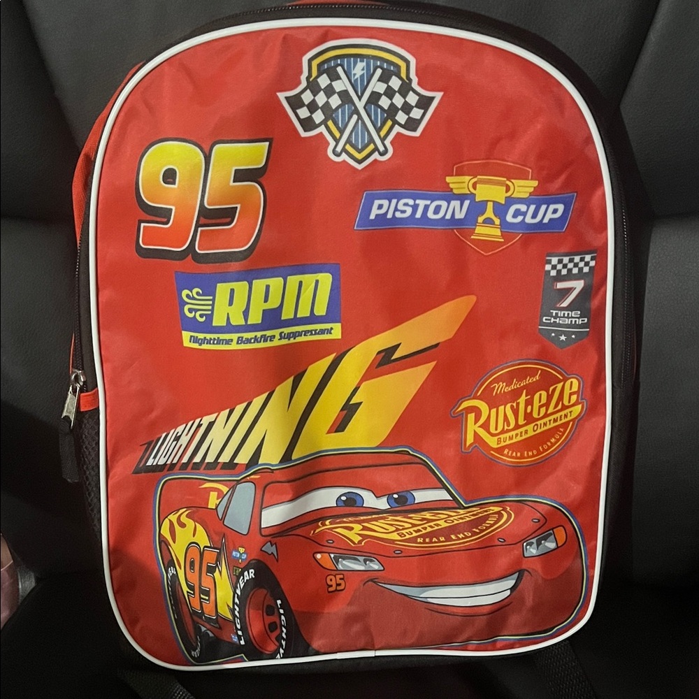 Disney Cars Red Lightning McQueen Backpack